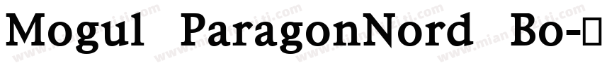 Mogul ParagonNord Bo字体转换